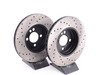 ES#2594867 - 34116858652XSKT - Performance Front Brake Service Kit - Featuring ECS V5 Slotted/Drilled rotors and ECS EP24 "Enthusiast Performance" pads - Assembled By ECS - MINI