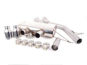 ES#2828176 - SSXVW162 - 2.75" Valved Cat-Back Exhaust System - Non-Resonated - Get that Exhaust tone you've been looking for! Features 2.75" construction with 4" Polished "GT100" style tips. - Milltek Sport - Volkswagen
