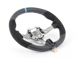 ES#3170130 - 32302413014 - F87 M2 BMW M Performance Steering Wheel - he wheel rim is thicker and has been contoured and sculpted around the human hand for the optimum grip. - Genuine BMW M Performance - BMW
