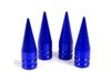 ES#3170886 - 4PCBLUVSSPIKES - Spike Valve Stem Caps - Blue  - Lightweight anodized spike valve stem caps measuring 1.25" high! - Sickspeed - BMW Volkswagen MINI