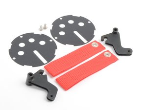 ES#2839615 - DH24BLKRED - RS Style Door Pulls - Black / Red - Add some racing styles door handle pulls - Rennline - MINI