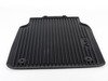 ES#2610024 - 4H0061512041 - Rear All Weather Rubber Floor Mats - Black - Deep grooves to trap dirt, water, and snow - Genuine Volkswagen Audi - Audi