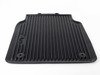 ES#2610024 - 4H0061512041 - Rear All Weather Rubber Floor Mats - Black - Deep grooves to trap dirt, water, and snow - Genuine Volkswagen Audi - Audi
