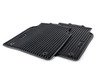 ES#2610024 - 4H0061512041 - Rear All Weather Rubber Floor Mats - Black - Deep grooves to trap dirt, water, and snow - Genuine Volkswagen Audi - Audi