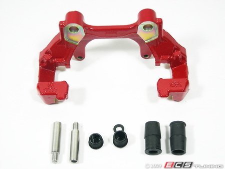 ES#7646 - 1J0615125 - Front Caliper Carrier - Priced Each - Painted red, fits left or right side - Genuine Volkswagen Audi - Volkswagen