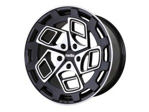 ES#3176235 - cm9188595stgbmKT - 18" R8CM9 - Set Of Four  - 18"x8.5" ET40 / 18"x9.5" ET42 5x112 - Black/Machined Face - Radi8 - Volkswagen