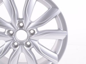 ES#457190 - 8P0601025BK - 17" V-Split 10-Spoke Wheel - Priced Each - 17"x7.5" ET56 5x112 Diamond silver - Genuine Volkswagen Audi - Audi