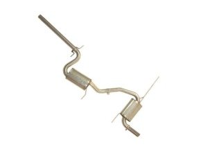 ES#3175483 - 252520 - MK5 Rabbit/MK6 Golf 2.5" Cat-Back Exhaust System - Stainless Steel - 2.5" Stainless exhaust system with dual Borla mufflers and single exit tip giving a 9-10 horsepower gain! - Techtonics Tuning - Volkswagen