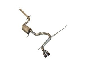 ES#3175486 - 252522D - MK5 Rabbit/MK6 Golf 2.5" Cat-Back Exhaust System - 2.5" Stainless exhaust system with a single Borla muffler and twin exit tips giving a 9-10 horsepower gain! - Techtonics Tuning - Volkswagen