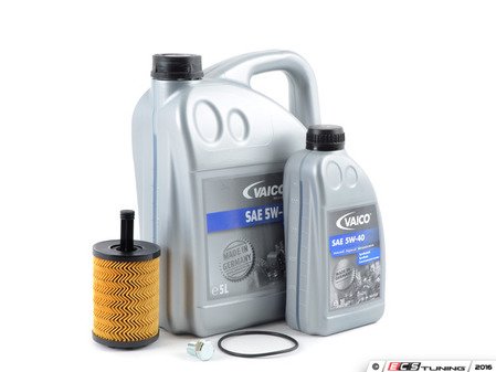 ES#3141765 - VR624VECOKT - Economy Oil Service Kit - Only the essentials to perform an oil service. Includes German Made Vaico oil that meets VW 502.00 & 505.00 standards - Assembled By ECS - Audi Volkswagen