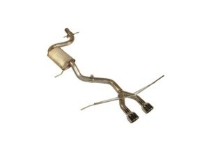 ES#3175492 - 252526R - MK5 GTI 2.5" Cat-Back Exhaust System - Stainless Steel - 2.5" Stainless exhaust system with a single Borla muffler and 4" dual center exit tips giving a 9-10 horsepower gain! - Techtonics Tuning - Volkswagen