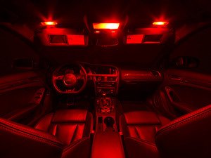 ES#3137465 - 019396ECS01KT - Audi B8 A4/S4 Master LED Interior Lighting Kit - Red - Transform your complete interior in minutes with new LED interior bulbs from Ziza - ZiZa - Audi