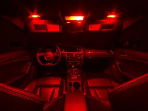 Audi B8 A4/S4 Master LED Interior Lighting Kit - Red