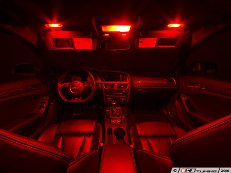 ES#3137465 - 019396ECS01KT - Audi B8 A4/S4 Master LED Interior Lighting Kit - Red - Transform your complete interior in minutes with new LED interior bulbs from Ziza - ZiZa - Audi