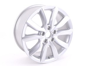 ES#457190 - 8P0601025BK - 17" V-Split 10-Spoke Wheel - Priced Each - 17"x7.5" ET56 5x112 Diamond silver - Genuine Volkswagen Audi - Audi