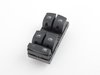 ES#2588656 - 4F0959851F5PRKT - Window Switch Kit - Sabre (Black) - Includes all four interior window switches - Genuine Volkswagen Audi - Audi