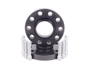 ES#2731102 - 4065662SW - DRS Series Wheel Spacer - 20mm (1 Pair) - Black - 5x114.3, 66.2CB, for studs 12x1.5mm - H&R - 