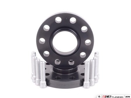 ES#2731102 - 4065662SW - DRS Series Wheel Spacer - 20mm (1 Pair) - Black - 5x114.3, 66.2CB, for studs 12x1.5mm - H&R - 
