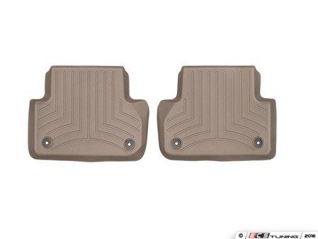 ES#3176683 - 459072 - Rear FloorLiner DigitalFit - Tan - Laser measured for perfect fitment and ultimate protection against moisture and debris - WeatherTech - Audi