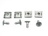 ES#2997 - 8D0805960121 - Rear Belly Pan Installation Hardware Kit - Includes four metal screws/washers & four speed nuts/clips - Assembled By ECS - Audi Volkswagen