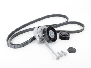 ES#2792672 - 0119979792KT4 - Accessory Belt Kit - Level 2 - Includes accessory belt, belt tensioner assembly and idler pulley - Assembled By ECS - Mercedes Benz