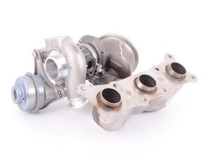 ES#3146931 - 11657649291 - Rear Turbocharger With Exhaust Manifold - Brand new original equipment turbo for your N54 powered BMW - Mitsubishi Turbocharger - BMW