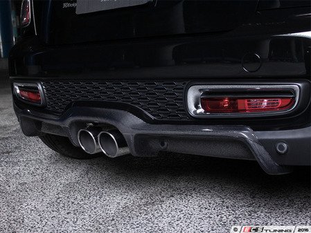 ES#3175945 - 3108-75911 - Rear Diffuser - Carbon Fiber  - Individualize your MINI's looks with this rear diffuser ; PDC version Cooper S rear Bumper - 3D Design - MINI