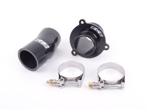 ES#3177616 - 019330ecs01-01KT - Turbo Muffler Delete Pipe - With BLACK Silicone Turbo Outlet Hose - Reduce restriction and improve turbo efficiency with ECS High Flow Turbo Muffler Delete Pipe and Coupler - ECS - Audi Volkswagen