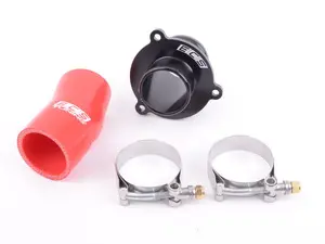 Turbo Muffler Delete Pipe - With RED Silicone Turbo Outlet Hose