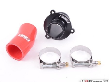 ES#3177617 - 019330ECS01-02KT - Turbo Muffler Delete Pipe - With RED Silicone Turbo Outlet Hose - Reduce restriction and improve turbo efficiency with ECS High Flow Turbo Muffler Delete Pipe and Coupler - ECS - Audi Volkswagen