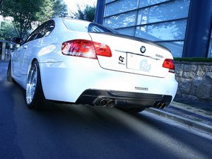 ES#3175915 - 3108-19211 - Carbon Fiber Rear Diffuser - Dual Exhaust - (NO LONGER AVAILABLE) - Individualize your BMW's looks with this carbon fiber rear diffuser - 3D Design - 