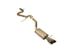 ES#3175506 - 252544 - MK6 Jetta TDI 2.5" Cat-Back Exhaust System - Stainless Steel - 2.5" Stainless exhaust system with a single Borla muffler and twin angle cut tip! - Techtonics Tuning - Volkswagen