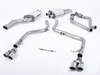 ES#2827391 - SSXAU265 - Cat-Back Exhaust System - Non-Resonated - 2.37" stainless steel with quad 80mm polished tips - Milltek Sport - Audi