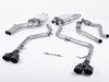 ES#2827528 - SSXAU411 - Cat-Back Exhaust System - Non-Resonated - 2.37" stainless steel with quad 100mm black Cerakote tips - Milltek Sport - Audi