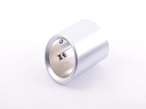 ES#2530481 - 18307618683 - Genuine BMW Exhaust Tip - Priced Each - Genuine BMW Tailpipe Tip brushed aluminum look - Genuine BMW - BMW