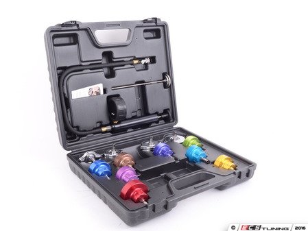 ES#3106605 - 014710SCH01A - Schwaben Cooling System Pressure Tester Kit - This full kit comes with Pressure Pump, Thermometer, and most popular adapters - Schwaben - Audi BMW Volkswagen Mercedes Benz MINI Porsche