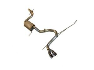 ES#3175493 - 252527D - EOS 2.0T 2.5" Cat-Back Exhaust System - Stainless Steel - 2.5" Stainless exhaust system with a single Borla muffler and twin angle cut tips! - Techtonics Tuning - Volkswagen