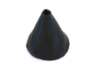 ES#3177989 - 5234-1H-503 - BFI Manual Leather Shift Boot - Blue Stitching - Compliment your BFI shift knob with a custom shift boot made from the finest materials available - Black Forest Industries - Volkswagen