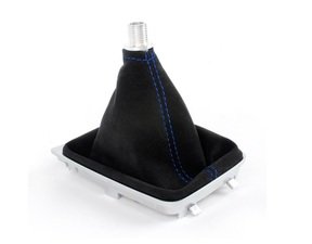 ES#3412424 - 5234-8E-203 - BFI Manual Alcantara Shift Boot - Blue Stitching - Compliment your BFI shift knob with a custom shift boot made from the finest materials available - Black Forest Industries - Audi