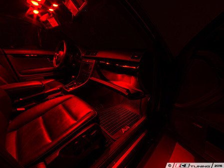 ES#3137976 - 019396ECS04KT3 - LED Glovebox Lighting Kit - Red - Transform the lighting in your glove box with new LED bulbs from Ziza - ZiZa - Audi