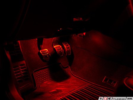 ES#3137977 - 019396ECS04KT4 - LED Footwell Lighting Kit - Red - Illuminate the footwell of your vehicle with these new LEDs - ZiZa - Audi