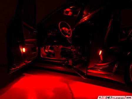 ES#3137676 - 019396ECS03KT5 - LED puddle Lighting Kit - Red - Better illumination when opening your vehicle's doors - ZiZa - Audi