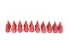 ES#3176129 - 20PC60REDSPKLKM - Locking Spiked Lug Nuts - Red  - Set of 20 Red Sickspeed Lug Nuts and spikes. - Sickspeed - Audi BMW Volkswagen