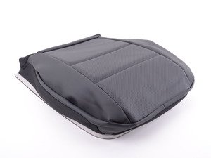 ES#2182446 - 20491091469D88 - Lower Seat Cover - Black - Perforated mid section with Seat Heater - Genuine Mercedes Benz - Mercedes Benz