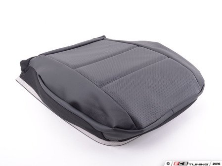 ES#2182446 - 20491091469D88 - Lower Seat Cover - Black - Perforated mid section with Seat Heater - Genuine Mercedes Benz - Mercedes Benz