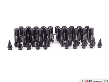 ES#3176128 - 20PC60BLKSPKlkM - Locking Spiked Lug Nuts - Black  - Set of 20 black Sickspeed Lug Nuts and spikes. - Sickspeed - Audi BMW Volkswagen