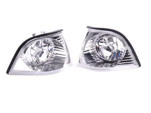 ES#2808245 - 4441514PXAE - Robot eye style crystal chrome corner indicator set - (NO LONGER AVAILABLE) - Add unique styling to your E36 and ditch those ambers with these robot style corner markers - Depo - 