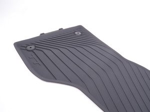 ES#2955205 - 8S1061221041 - All Weather Rubber Floor Mat Set - Black - Protect your interior carpet - Genuine Volkswagen Audi - Audi