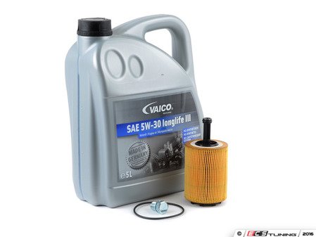 ES#2785145 - MK5TDIOILKT13 - Oil Service Kit - Includes Hengst oil filter and Vaico 5w-30 oil - Assembled By ECS - Volkswagen