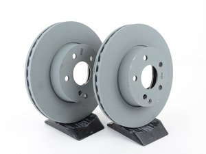 ES#2612226 - 2124211312KT1 - Front Brake Rotors - Pair - Does not include new brake rotor set screws - Genuine Mercedes Benz - Mercedes Benz